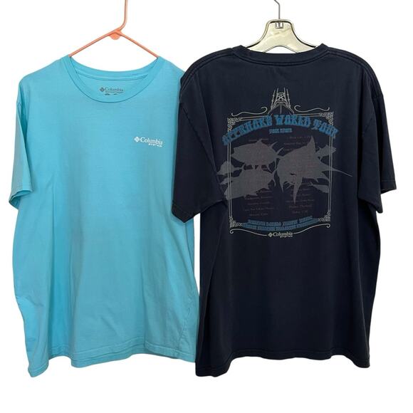 Columbia/Caribbean/Popular Demand Lot Of 4 Fishing Camping Tee Shirts Men Large - Picture 5 of 10